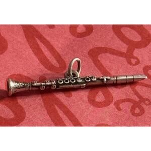 James Avery RETIRED Sterling Silver Clarinet Musical Instrument Charm MINT!!